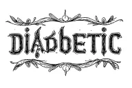text diabetic 1 type tattoo design idea
