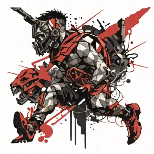 2024 roman and give me a cool shape tattoo design idea