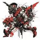 2024 roman and give me a cool shape tattoo design idea