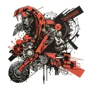 2024 roman and give me a cool shape tattoo design idea