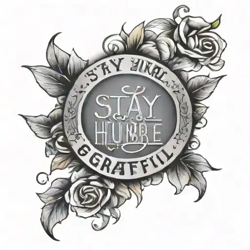 Stay humble be grateful and work hard tattoo design idea