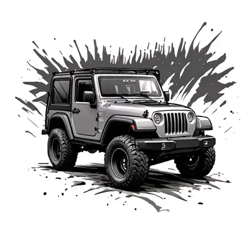 Jeep tattoo design idea