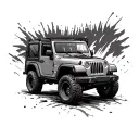 Jeep tattoo design idea