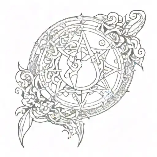 eating disorders symbol incorporated tattoo design idea