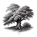 Pecan Tree tattoo design idea