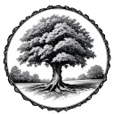 Pecan Tree tattoo design idea
