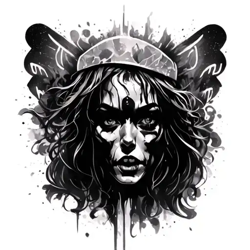 uk rave scene tattoo design idea