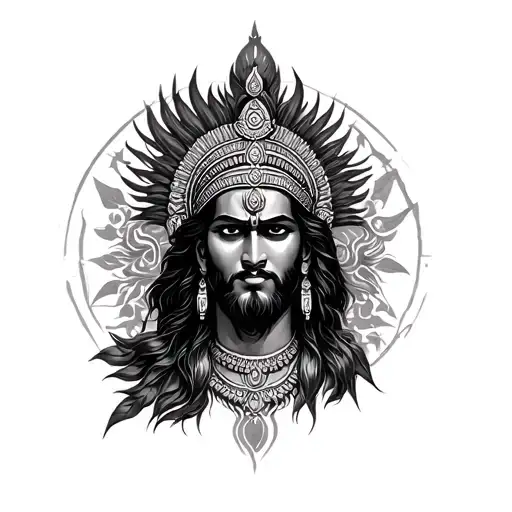Mahabharat tattoo design idea