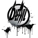 daredevil logo bleeding tattoo design idea