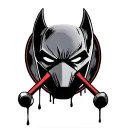 daredevil logo bleeding tattoo design idea