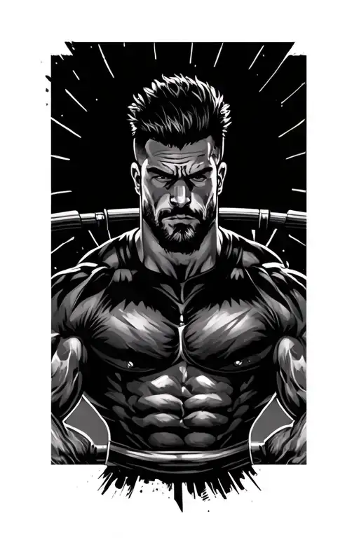 Powerlifting forever  tattoo design idea