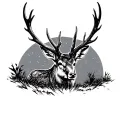 Jackalope tattoo design idea