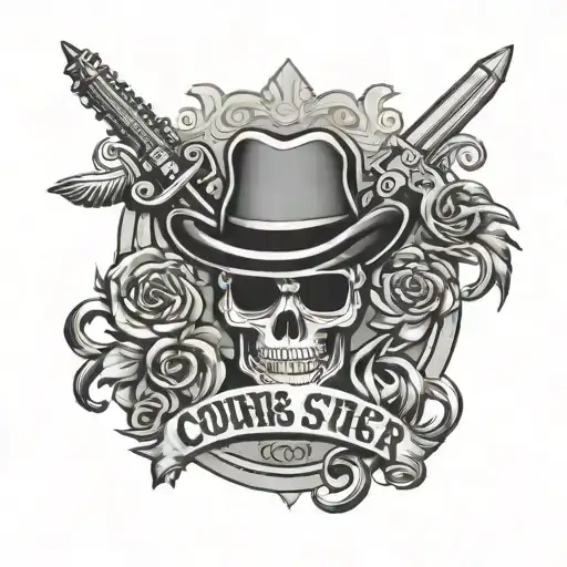 Mafia style. cousins forever tattoo design idea