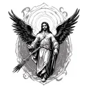 Saint Raphael tattoo design idea