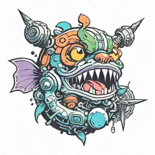 gomu gomu no mi tattoo design idea