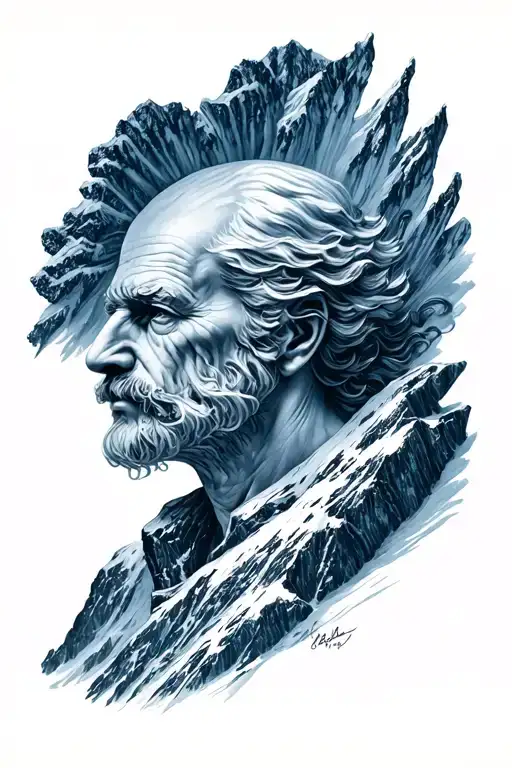 Mont Blanc tattoo design idea