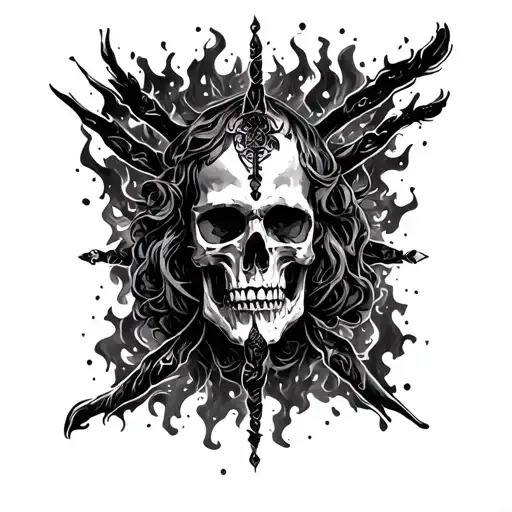 corinthians 2 12:9 on a buring piece of paper tattoo design idea