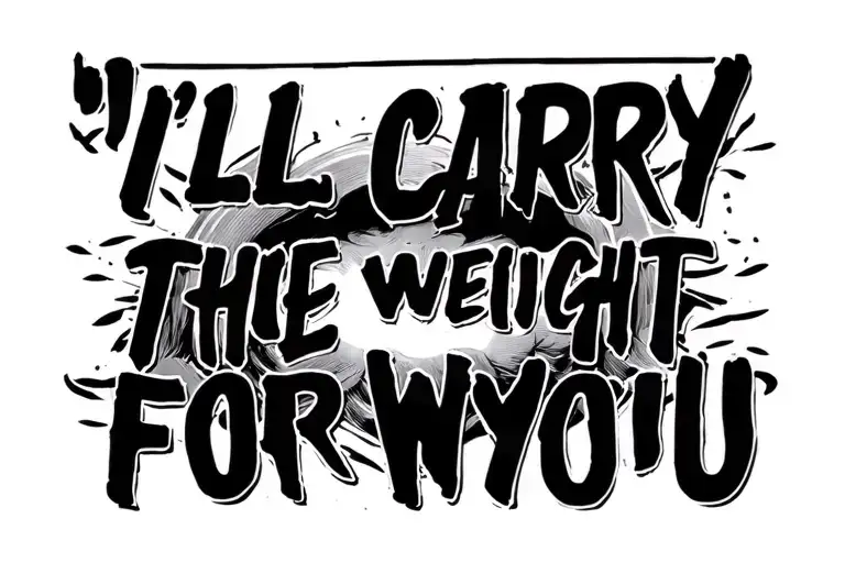 " I'll carry thе weight for you "  with Maggie Lindemann reference tattoo design idea