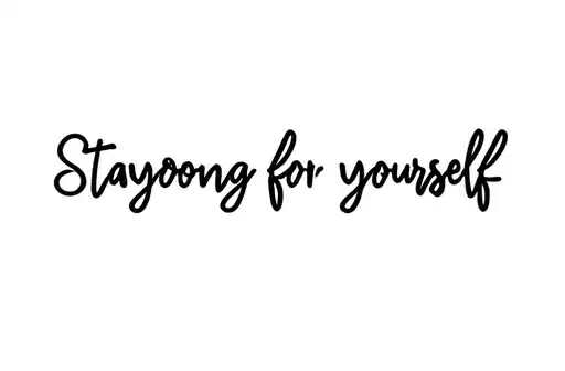 "Stay strong for yourself" tattoo design idea