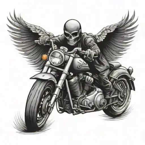 A biker tattoo can symbolize a deep connection to the motorcycle culture, freedom, and rebellion. Here's a 1500-characte tattoo design idea