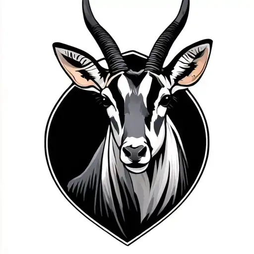 Springbok tattoo design idea