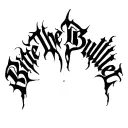 "Bite The Bullet" "Bite The Bullet" Blackwork Dark Lettering Calligraphy Chaotic Hardcore, Soft-Edge, High-Contrast Black Ink tattoo design idea