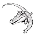 Crocodile tattoo design idea