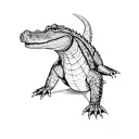 Crocodile tattoo design idea