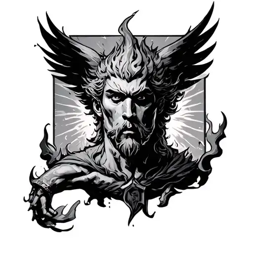 Prometheus Theft Of Fire tattoo design idea
