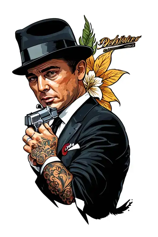 James Bond tattoo design idea