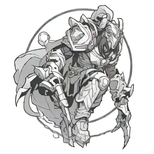 Moria from overwatch tattoo design idea