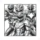 power rangers tattoo design idea