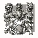 power rangers tattoo design idea