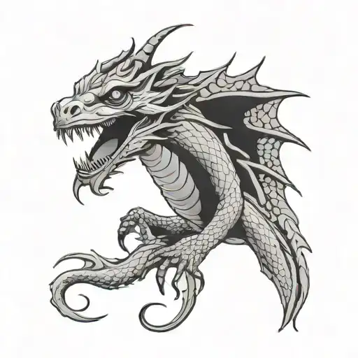 basilisk tattoo design idea