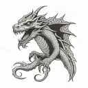 basilisk tattoo design idea