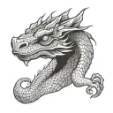 basilisk tattoo design idea