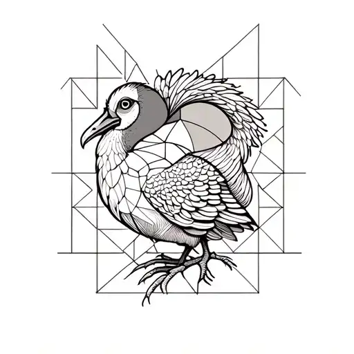 dodo bird tattoo design idea