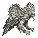 Wedge Tailed Eagle tattoo design idea