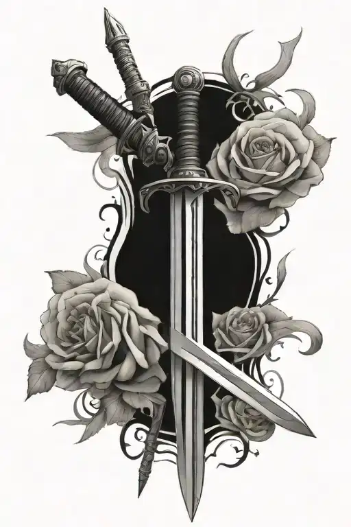 narsil sword spine tattoo tattoo design idea