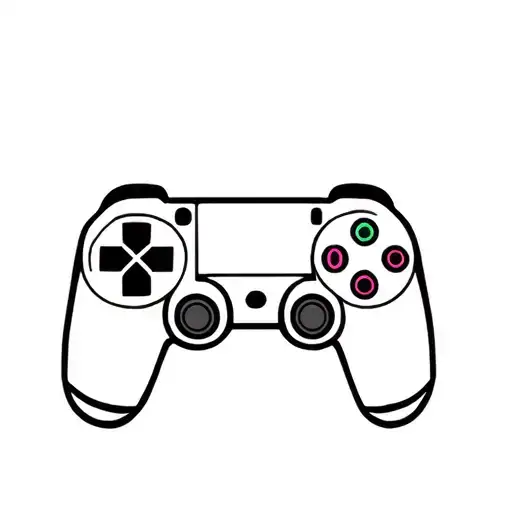 retro controller tattoo design idea