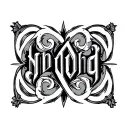Two Word Ambigram Generator tattoo design idea