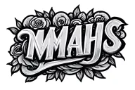 MMahs in cursive tattoo design inspired tattoo design idea