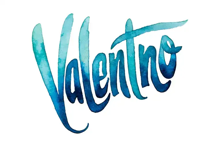 "Valentino " Navajo letter font tattoo tattoo design idea
