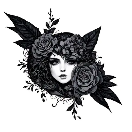 Dark Romance tattoo design idea