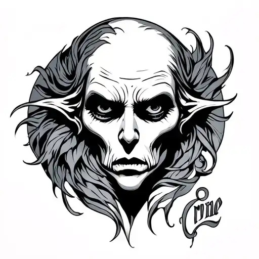Crone tattoo design idea