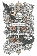 biblical verse tattoo design idea