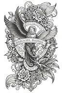 biblical verse tattoo design idea