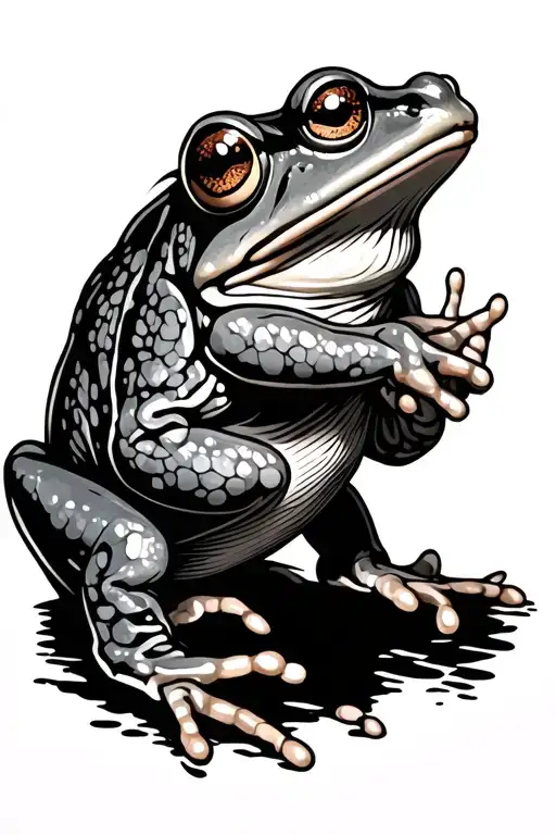 frog farmers tattoo design idea
