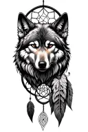 wolf celtic trinity knot dream catcher tattoo tattoo design idea