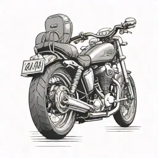 harely davidson motorcycle tattoo design idea